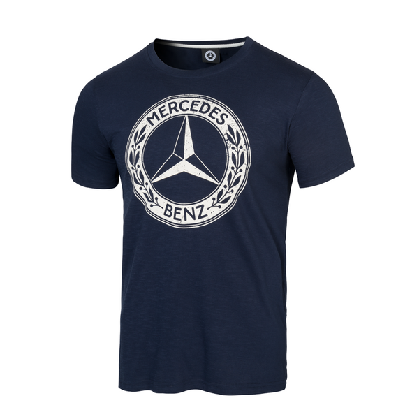 Camiseta Logo Clasico Mercedes Benz - Azul