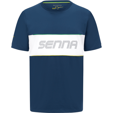 Camiseta  Ayrton Senna - Azul