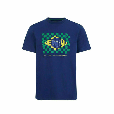 Camiseta Brasil Ayrton Senna - Azul