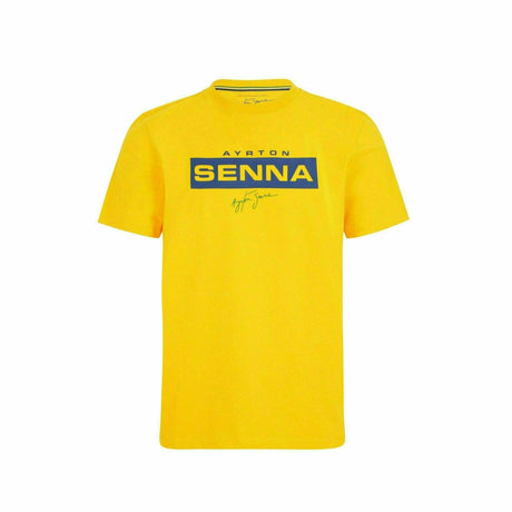 Camiseta Oficial Ayrton Senna - Amarilla