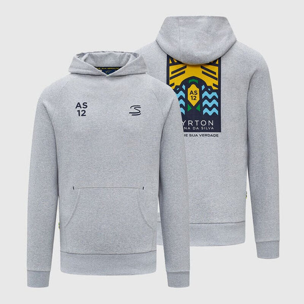 Hoodie Ayrton Senna Seasonal Graphic - Gris