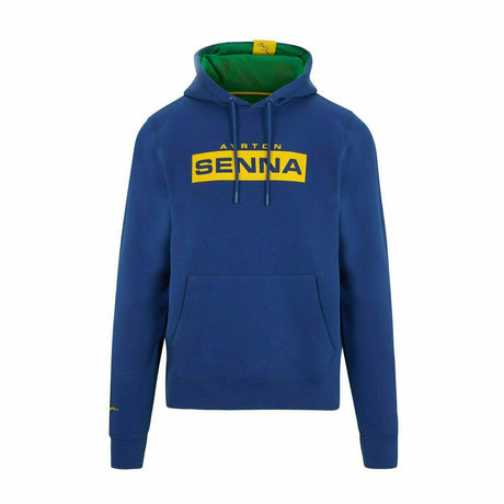 Hoodie Fanwear Ayrton Senna - Azul Marino