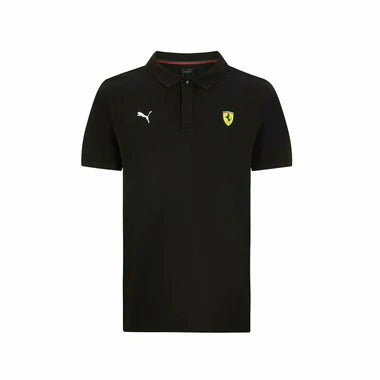 Camiseta Polo Puma Logo Hombre - Negra