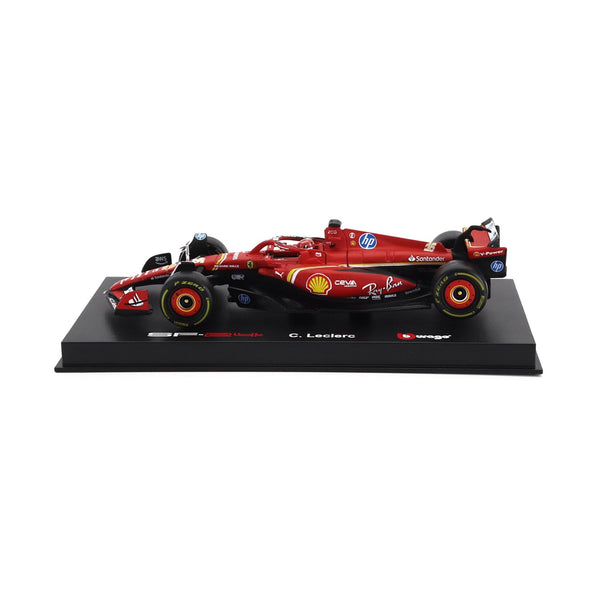 Carro Ferrari 1:43 SF24 Leclerc #16 2024 - Rojo