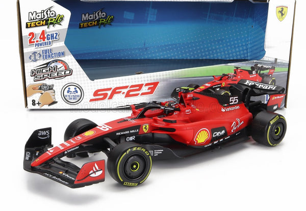 Carro a Control Remoto R/C Escala 1:24 SF23 Charles Leclerc #16 - Rojo