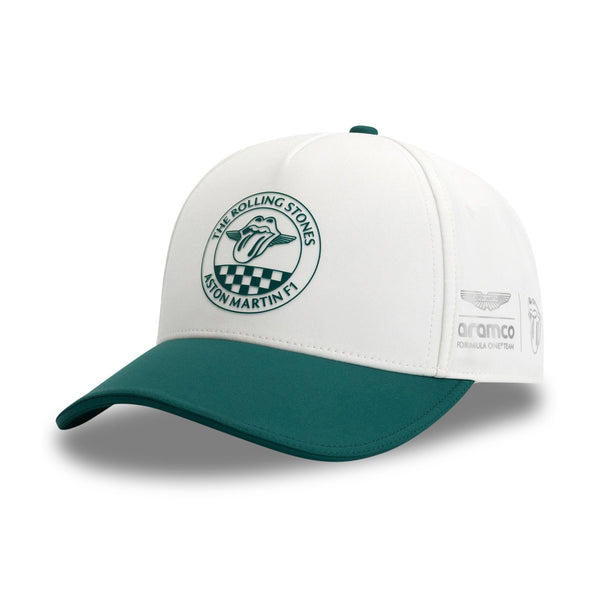 Gorra Aston Martin F1 The Rolling Stones - Blanca